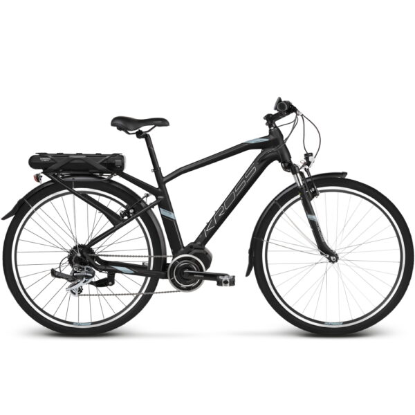 Trekingový elektrobicykel Kross Trans Hybrid 2.0 28" - model 2020 čierna/kovová/strieborná - XL (23")
